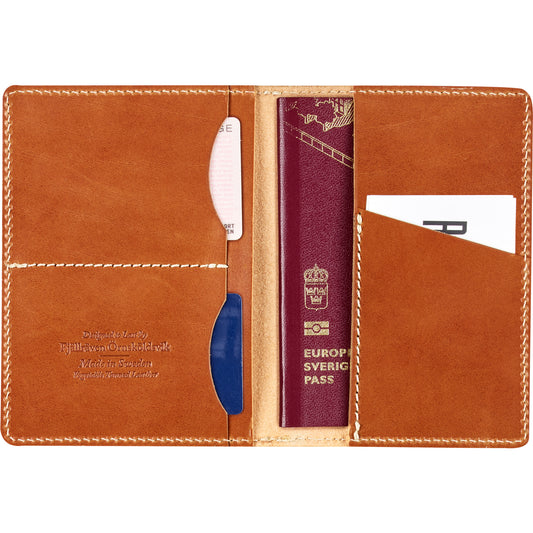LEATHER PASSPORT COVER - US 1285