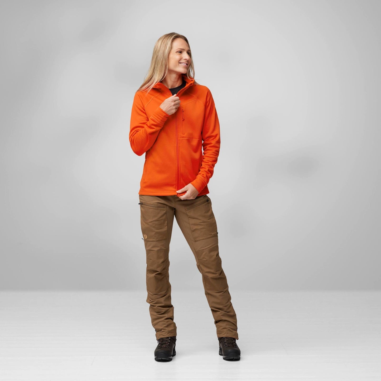 ABISKO GRID FLEECE HOODIE W - US 0307