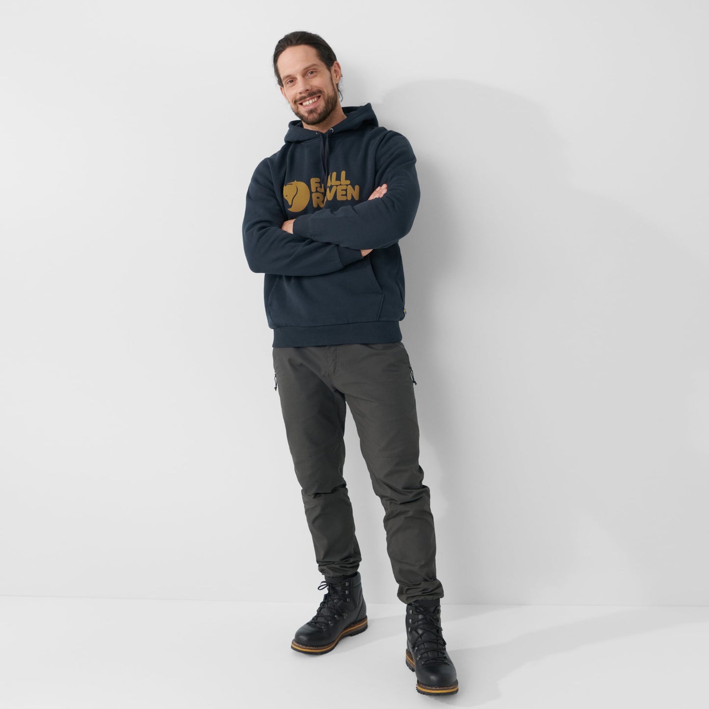 FJÄLLRÄVEN LOGO HOODIE M - US 3555
