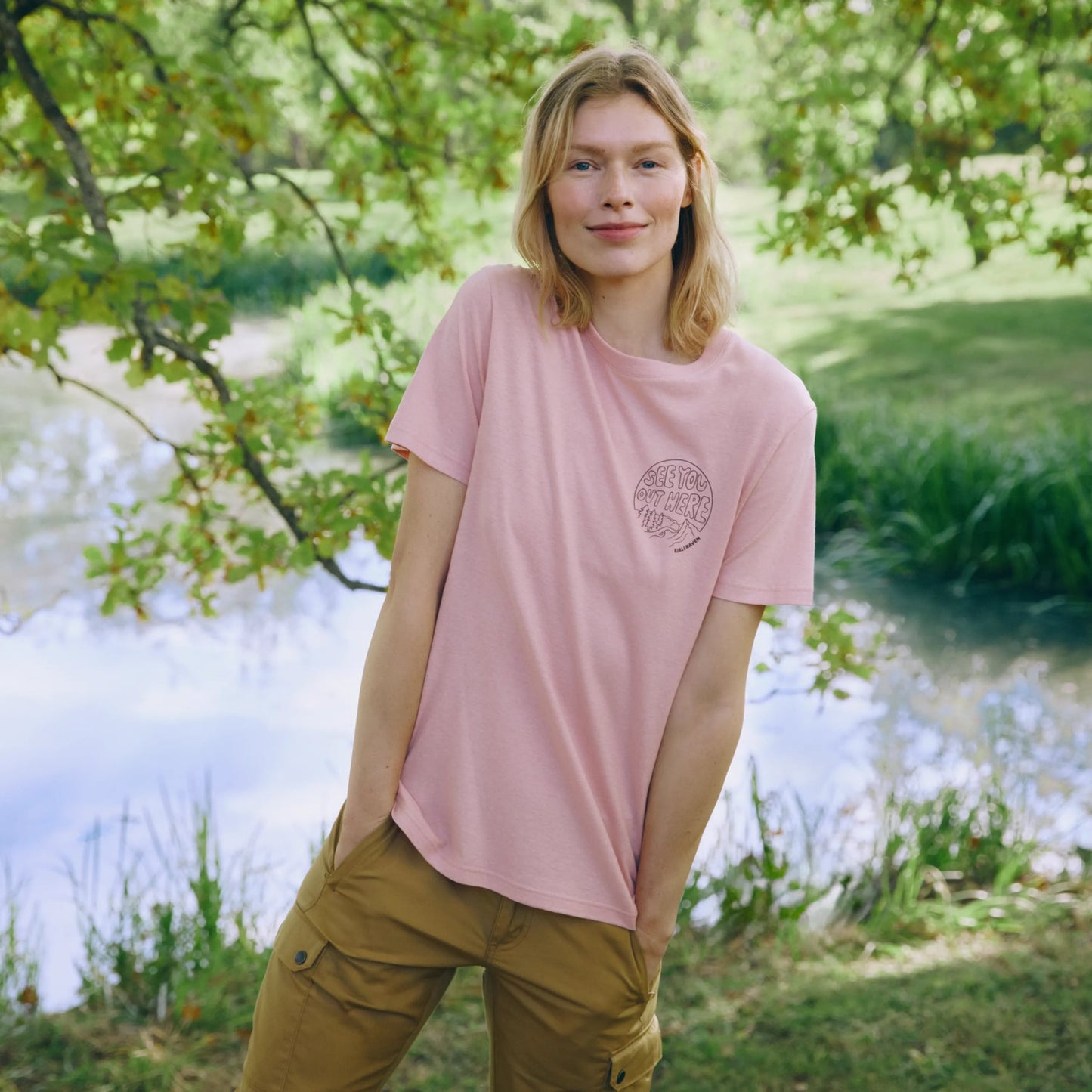 HEMP BLEND OUT HERE T-SHIRT W - US 2480