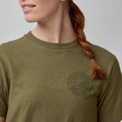 HEMP BLEND OUT HERE T-SHIRT W - US 2480