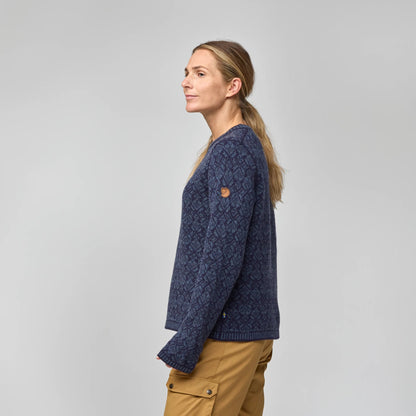 SNOW ROUND NECK SWEATER W - US 1071