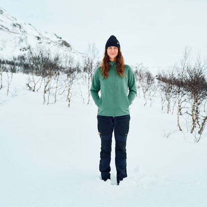 ABISKO GRID FLEECE HOODIE W - US 7694