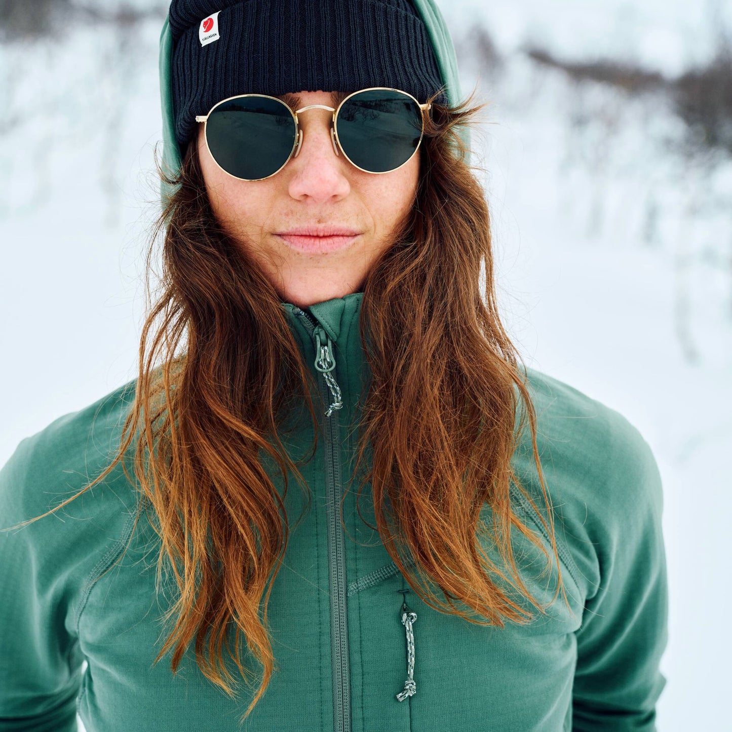 ABISKO GRID FLEECE HOODIE W - US 7694